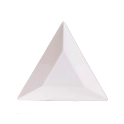 BRIGHT WHITE TRIANGLE PLATE